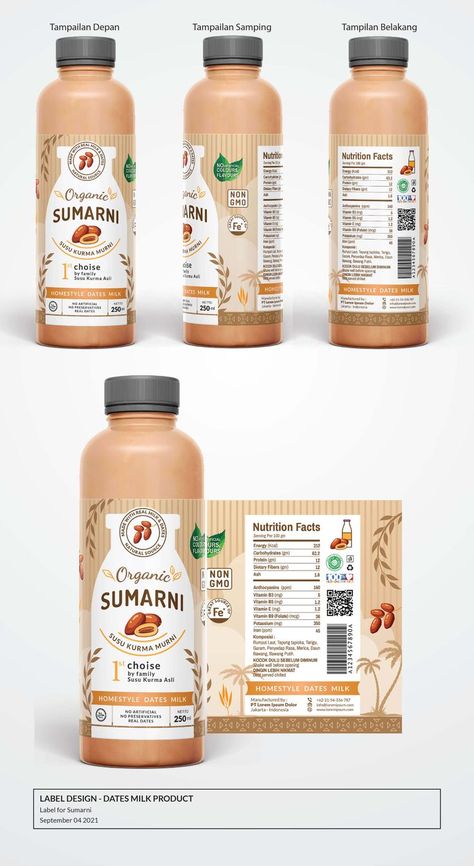 Juice Label Design, Label Minuman, Label Packaging Design, Juice Label, Packaging Snack, Tea Labels, Label Packaging, Milk Packaging, Packaging Template Design