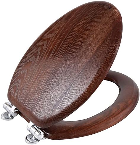 Toilet Seat Design, Wooden Toilet Seat, Wooden Toilet Seats, Wood Toilet Seat, Elongated Toilet Seat, Powder Bath, Toilet Seat Cover, Outdoor Gardens Design, Quick Release