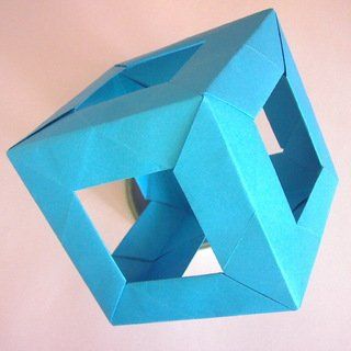 Open Cube Modular Origami: 7 Steps (with Pictures) Origami Cube, Open Cube, Origami And Kirigami, Japanese Origami, Modular Origami, Sheets Of Paper, Diy Origami, Cool Crafts, Handmade Ideas