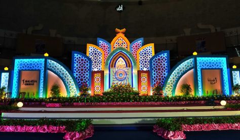 Event Booth Design, Event Entrance, Concert Stage Design, Event Booth, Lighting Decoration, Stage Background, Wedding Stage Design, Stage Set Design, Event Props