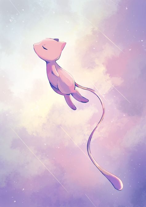 Plusle Minun Wallpaper, Mewtwo Iphone Wallpaper, Mew Art Pokemon, Mew Pokemon Art, Pink Pokemon Wallpaper, Mewtwo Wallpapers, Mew Drawing, Mew Fanart, Mew Wallpaper