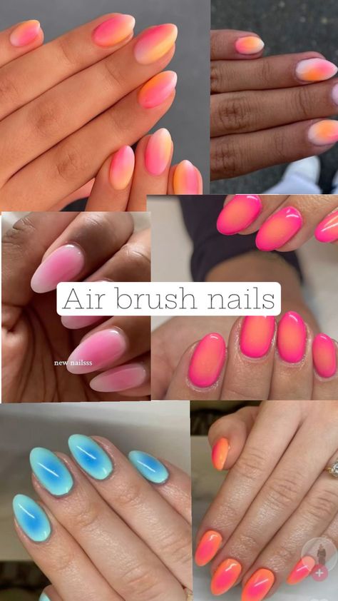 Cute air brush nail Air Brush Nails, Air Brush Nail, Teen Nails, Cute Gel Nails, Air Brush, Nails Inspiration, Pretty Nails, Gel Nails, Nails