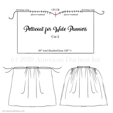 Petticoat Pitfalls for Grand Panniers – American Duchess Blog 1700s Clothes, 18th Century Dress Pattern, Stripe Robe, 18th Century Petticoat, Petticoat Pattern, Pirate Dress, American Duchess, Historical Costuming, 18th Century Dress