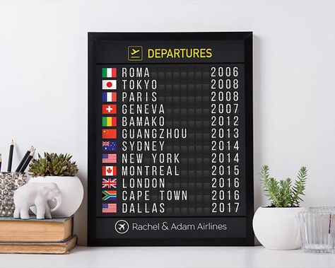 Travel Room Decor, Departures Board, Flight Board, Airport Flight, Travel Themed Room, Travel Room, Travel Wall Decor, Travel Crafts, Spirit Board