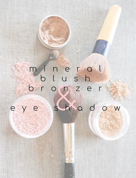 Homemade Eyeshadow, Diy Mineral Makeup, Diy Bronzer, Diy Natural Makeup, Diy Makeup Recipe, Makeup Recipes, Healthy Substitutions, Face Makeup Tips, Mineral Makeup