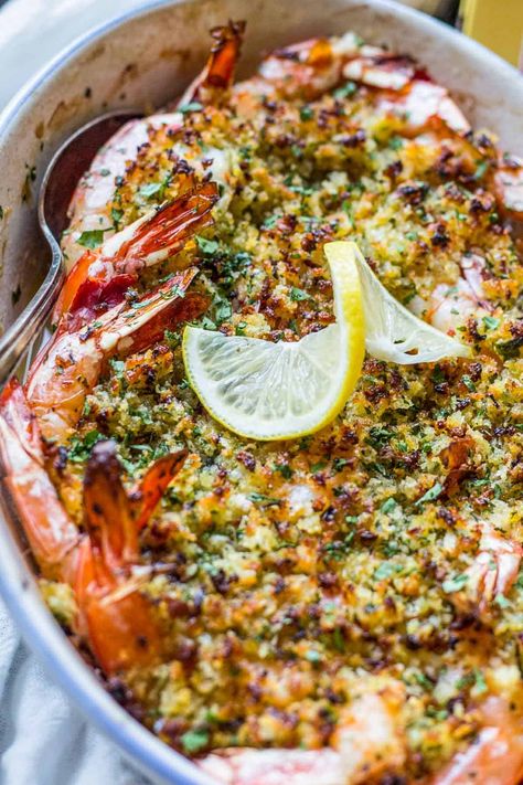 Ina's Baked Shrimp Scampi Mediterranean Shrimp Appetizer, Baked Shrimp Scampi Ina Garten, Shrimp And Scallop Scampi Recipes, Ina Garten Baked Shrimp Scampi, Skillet Shrimp Scampi, Ina Garden Shrimp Scampi, Baked Shrimp Oreganata Recipe, Ina Garden Shrimp, Baked Shrimp And Scallops