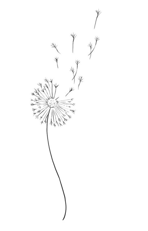 Firefly Tattoo, Dandelion Drawing, Teacup Tattoo, Blowing Dandelion, Tattoo 2024, Flying Tattoo, Becoming A Tattoo Artist, Calm Art, Dandelion Tattoo