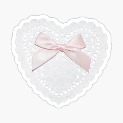 Coquette Aesthetic Icons, Heart Doily, About Heart, Bow Coquette, Lace Heart, Discord Server, Lace