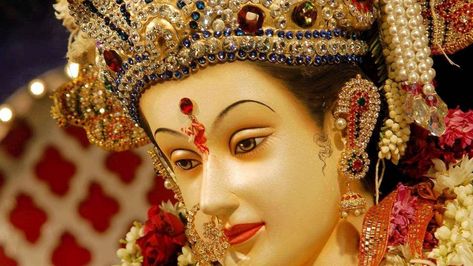 Maa Durga Hd Wallpaper, Navratri Songs, Navratri Wallpaper, Happy Navratri Wishes, Navratri Puja, Lord Durga, Maa Durga Photo, Maa Image, Chaitra Navratri