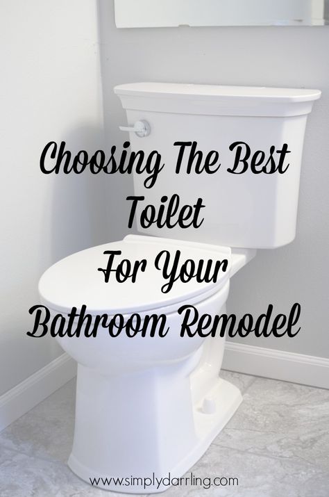 Thinking of updating your bathroom? Make sure a new toilet is on the list and check out these tips for choosing the best toilet for you. Tinted Mason Jars, Bathroom Upstairs, Wc Design, Decorating A New Home, Bathroom Showrooms, New Toilet, Bathroom Remodel Tile, Floor Remodel, Toilet Design