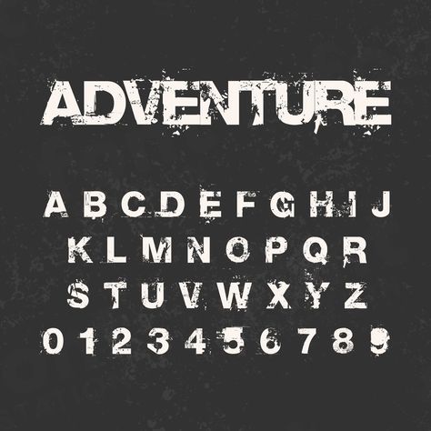 Outdoor Typography, Adventure Font, Creations Logo, Adventure Fonts, Logo Word, Font Letters, Sports Fonts, Adobe Illustrator Vector, Character Letters