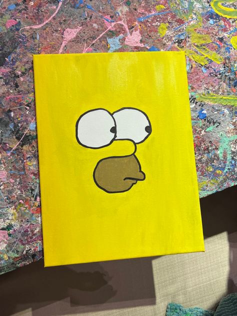 #aesthetic #painting #thesimpsons Romanticizing Life, Homer Simpson, Aesthetic Painting, Paint Ideas, The Simpsons, Reusable Tote, Reusable Tote Bags, Paint, Tote Bag