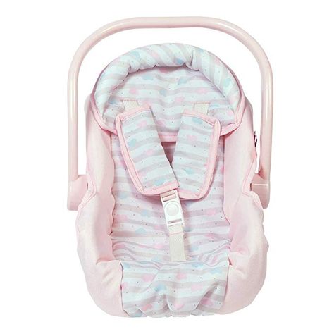 Amazon.com: Adora Baby Doll Car Seat - Pink Car Seat Carrier, Fits Dolls Up to 20 inches, Stripe Hearts Design: Toys & Games Doll Car Seat, Baby Doll Car Seat, Muñeca Baby Alive, Pink Car Seat, Doll Carrier, Baby Alive Dolls, Baby Doll Accessories, Rose Pastel, Pink Car