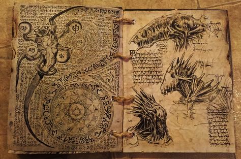 Necromancer Book, Lovecraftian Horror, Book Of The Dead, Grimoire Book, Magic Spell Book, Dark Books, Magick Book, Magical Book, Magic Symbols