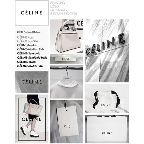 Fashion Identity Design, Fashion Brand Identity Design, Celine Packaging, Celine Branding, Brand Identity Fashion, Fashion Branding Identity, Fashion Brand Identity, Celine Brand, Logo Communication