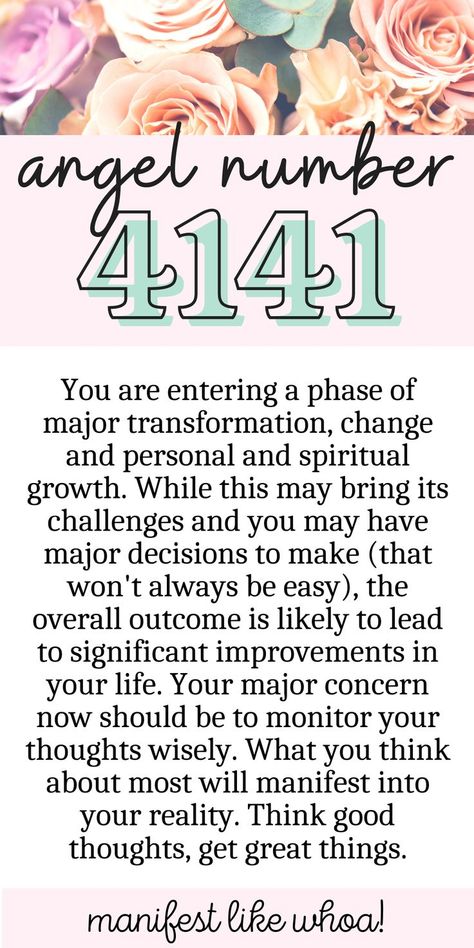 You are entering a phase of major transformation, change and personal and spiritual growth. While this may bring its challenges and you may have major decisions to make (that won't always be easy), the overall outcome is likely to lead to significant improvements in your life. Your major concern now should be to monitor your thoughts wisely. What you think about most will manifest into your reality. Think good thoughts, get great things. Life Path Number 4, Spiritual Numbers, Numbers And Their Meanings, Numbers Meaning, Universe Quotes Spirituality, Shadow Work Spiritual, Repeating Numbers, Soulmate Signs, Angel Number Meaning