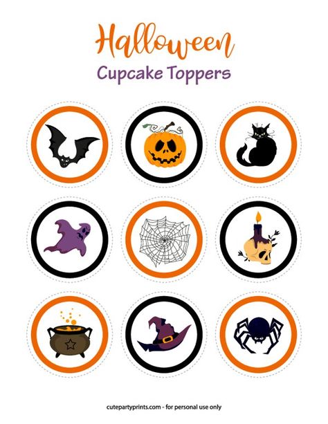 Halloween Cupcake Topper Template Happy Holidays Gift Tags, Baptism Cupcakes, Christening Cupcakes, Bridal Shower Games Prizes, Fathers Day Cupcakes, Cupcake Toppers Template, Cupcake Toppers Free, Mothers Day Cupcakes, Happy Holiday Gifts