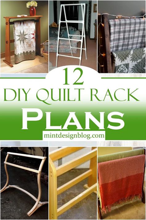 Quilt Racks For Walls Diy, Quilt Racks Ideas, Quilt Ladder Diy How To Make, Diy Quilt Rack Ideas, Quilt Holder Display, Diy Quilt Ladder, Quilt Ladder Display, Quilt Racks Ideas Standing, Quilt Show Display Ideas