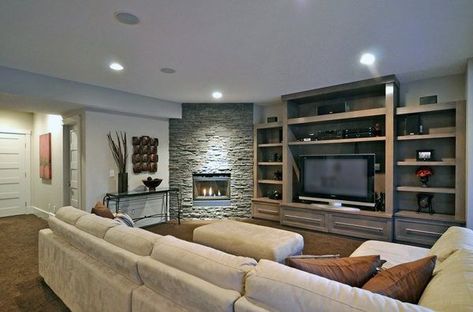 Living Room Ideas Corner Fireplace Design Fireplace In Corner, Corner Fireplace Living Room, Furnitur Ruang Keluarga, Contemporary Fireplace, Corner Fireplace, Trendy Living Rooms, Family Room Design, Furniture Layout, Livingroom Layout