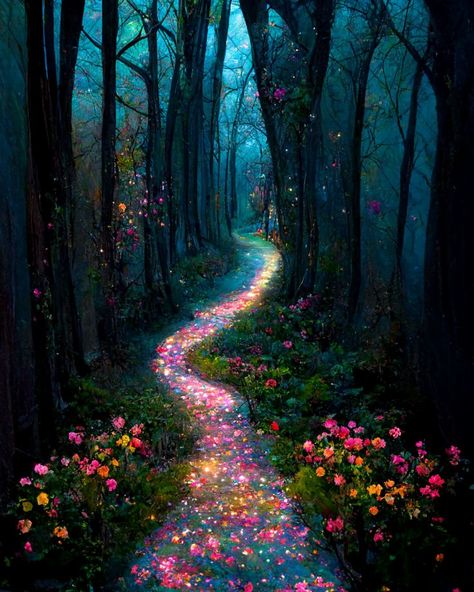 Magic Places Fantasy Dreams, Fantasy Forest, Pretty Landscapes, Fantasy Art Landscapes, Wallpapers Backgrounds, Magical Forest, 판타지 아트, Dreamy Art, Pretty Wallpapers Backgrounds