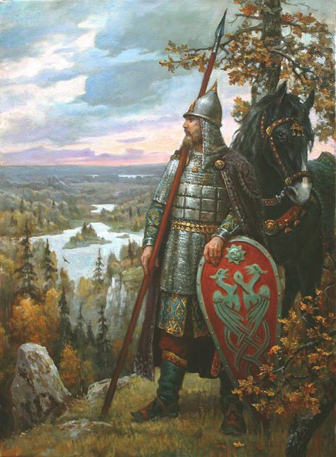 Historical Warriors, Historical Armor, Medieval History, Russian Artists, Russian Art, Baghdad, Medieval Art, Dark Ages, Medieval Fantasy