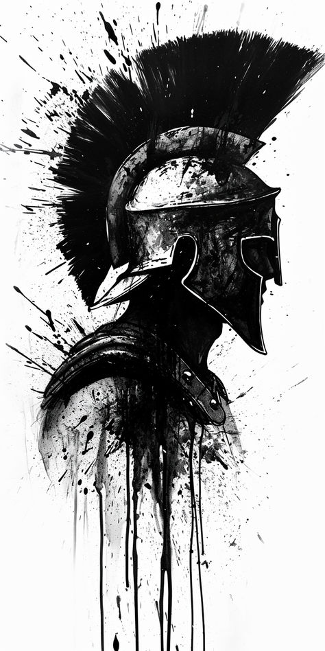 Spartan Painting, Spartan Wallpaper, Sparta Wallpaper, Spartan Warrior Tattoo, Sparta Tattoo, Spartan Art, Ancient Sparta, Viking Warrior Tattoos, Soldier Tattoo