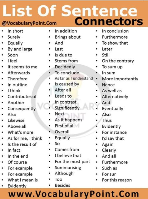 Sentence Connectors, Word With Meaning, English Sentence, Book English, School Advice, High School Advice, To Learn English, Hacks For School, Writing Things