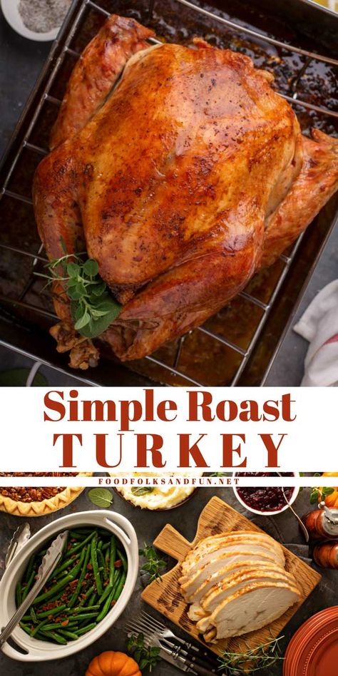 Simple Turkey Brine, Roast Turkey Recipes Thanksgiving, Easy Turkey Brine, Turkey In Oven, Turkey Brine Recipe, Brine Recipes, Best Thanksgiving Turkey Recipe, Christmas Turkey Recipes, Turkey For Thanksgiving