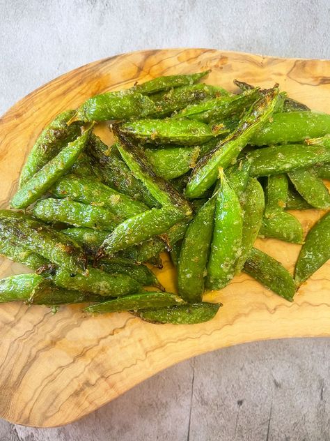 Air Fry Sugar Snap Peas, Air Fried Peas, Air Fried Sugar Snap Peas, Air Fried Snap Peas, Air Fry Snap Peas, Air Fryer Sugar Snap Peas, Snap Peas Recipe Air Fryer, Air Fryer Snap Peas, Snap Peas And Carrots Recipe