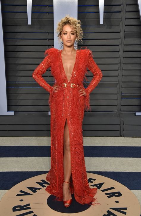 Rita Ora Zuhair Murad Couture, Zuhair Murad Dresses, Academy Awards Red Carpet, Hollywood Red Carpet, Best Red Carpet Looks, Iconic Dresses, Popsugar Fashion, Zuhair Murad, Rita Ora