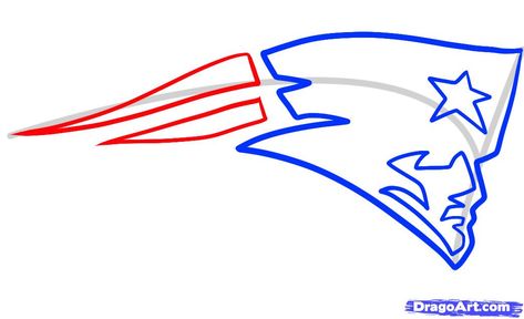 how to draw the patriots logo, new england patriots step 4 Football Outline, Horse Stencil, Patriotic Cake, Cornhole Designs, Football Drawing, Denver Broncos Logo, New England Patriots Logo, Patriots Logo, Patriots Football