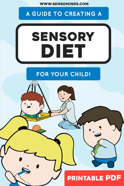 Diet Template, Heavy Work Sensory Activities, Sensory Integration Activities, Sensory Disorder, Sensory Input, Sensory Therapy, Sensory Diet, Occupational Therapy Activities, Be Focused