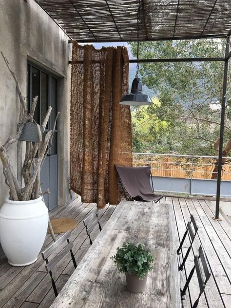 Outdoor Curtains For Patio, Apartment Plants, Porch And Balcony, Balcony Ideas Apartment, Small Balcony Decor, Apartment Balcony, Small Balcony Ideas, Apartment Balcony Decorating, Outdoor Curtains