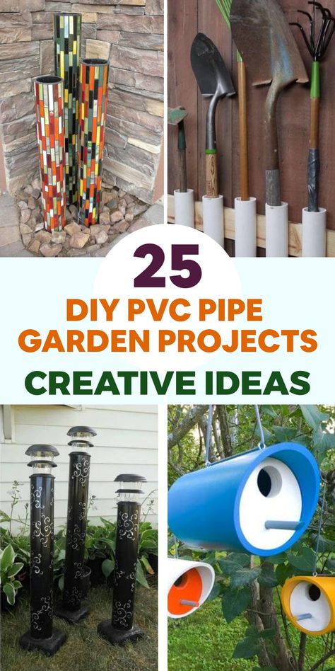 Explore your creativity with DIY projects using PVC pipes in your garden. Transform this versatile material into unique and practical planters, trellises, or a space-saving vertical garden. Our detailed guides will assist you in nurturing your gardening skills and incorporating PVC pipes to develop inventive and eco-friendly solutions for your outdoor area. Embrace sustainability by repurposing PVC pipes in innovative ways to help your garden thrive. Pvc Planter Ideas, Pvc Projects Diy Ideas, Pvc Pipe Planters, Pvc Pipe Ideas, Diy Pvc Pipe Projects, Pvc Pipe Garden Ideas, Diy Projects Using Pvc Pipe, Diy Projects Pvc Pipes, Diy Shoe Rack Ideas