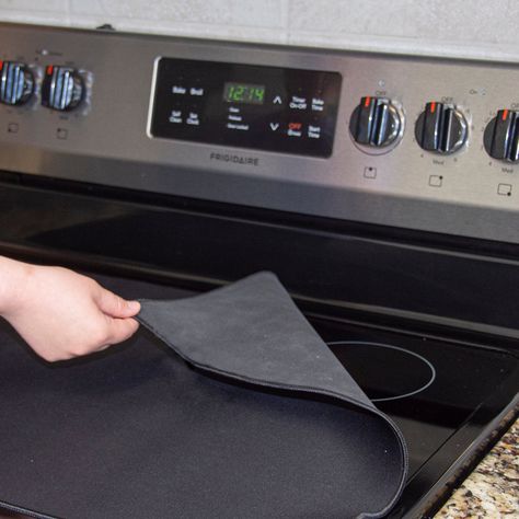 "Fits great on my new flat top. Gives range a sleek look when not in use. Another quality product from Range Kleen !" - John B. Glass Top Stove, Range Cover, Kitchen Workspace, Cook Top Stove, Clean Stove, New Stove, Gas Stove Top, Stove Parts, Stove Top Cover