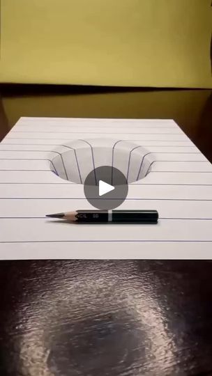 Optical Illusions Drawings Easy, Drawing Illusions, 3d Drawing Ideas, Optical Illusions Drawings, Illusion Drawings, Cool Drawing, 3d Drawings, Art Line, Line Drawings