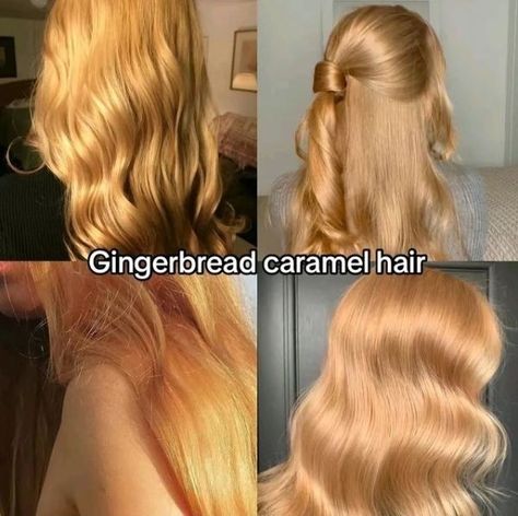 Elle Woods Hair Color, Gloss Color Hair, Rare Hair Colors Natural, Lemon Honey Blonde Hair, Strawberry Blonde Olive Skin, Copper Golden Honey Blonde Hair, Hair Color Matching Skin Tone, Teddy Blonde Hair Color, Ginger Caramel Hair