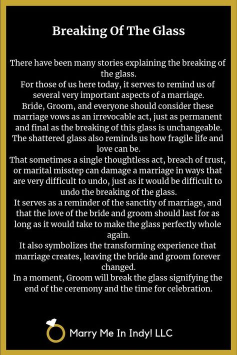 Jewish breaking of the glass wedding ceremony script. Jewish Wedding Vows, Jewish Wedding Ceremony Ideas, Breaking The Glass Jewish Wedding, Spiritual Wedding Ceremony Script, Breaking Of The Glass Wedding, Jewish Wedding Glass Break, Jewish Wedding Ideas, Jewish Wedding Traditions, Wedding Ceremony Readings