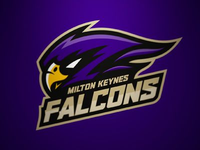 This is the final logo for the MK Falcons. I preferred the original logo of just the bird but they wanted type on there although I explained the didn't need the type, buts that's what they wanted. Minimal Logo Branding, Sports Logo Inspiration, Sports Decals, Esports Logo, Sports Logo Design, Game Logo Design, Sports Team Logos, Photography Logo Design, Bird Logos