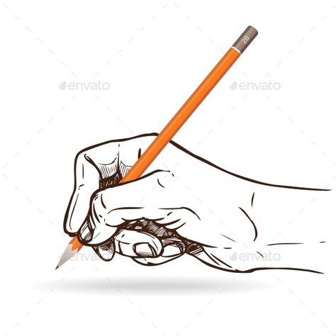 Hand Holding Pencil Hands Holding Paintbrush, Hands Writing Drawing, Art Reference Pencil, Hand Holding Pencil Drawing, Hand Holding Pencil Reference, Writing Hand Drawing, Holding Pencil Reference, Hand Holding Pencil, Flowers Reference