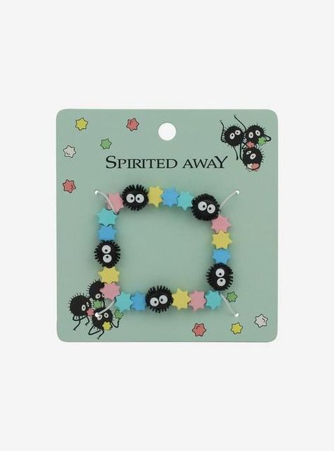 Studio Ghibli Soot Sprites, Ghibli Soot Sprites, Studio Ghibli Jewelry, Ghibli House, Ghibli Jewelry, Heart Beaded Necklace, Soot Sprite, Pocket Photo, Dream Bracelet