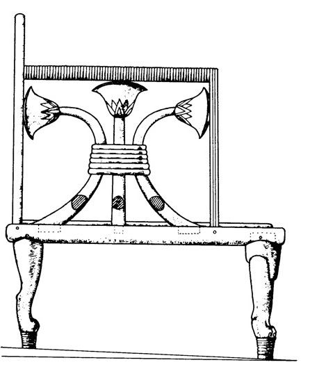 Egyptian chair 2600BC Pharaonic Furniture, Ancient Egypt Furniture, Ancient Greek Furniture, Egyptian Chair, Ancient Egypt Design, Ancient Egyptian Furniture, Egypt Furniture, Greek Furniture, Ancient Egypt Architecture