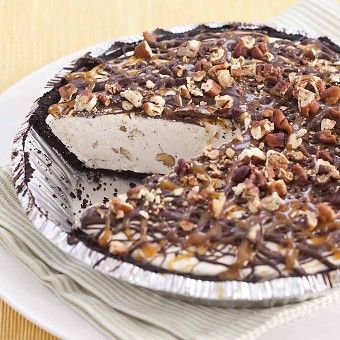 Turtle Ice Cream, Ice Cream Pie Recipe, Chocolate Crumbs, Ice Cream Pie, Cookie Cake Pie, Dessert Recipies, Chocolate Crust, Cream Pie Recipes, Birthday Treat