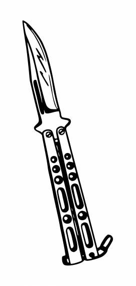 Butterfly Switchblade Tattoo, Butterfly Knife Tattoo Sketch, Butterfly Knife Tattoo Design, Flick Knife Tattoo, Traditional Knife Tattoo Design, Butterfly Knife Drawing, Knife Tattoo Flash, Balisong Tattoo, Knife Draw Sketches