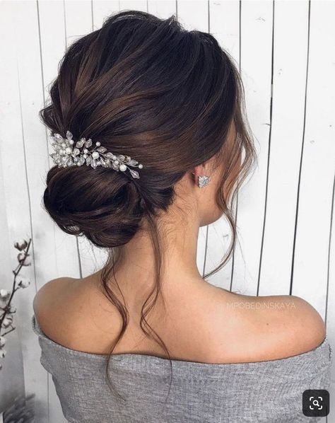 Dresses Hairstyles, Hairstyles Theme, Wedding Hair Half, Wedding Hair Up, Bridal Hair Updo, Elegant Wedding Hair, Trendy Wedding Hairstyles, Wedding Hair Inspiration, Low Bun