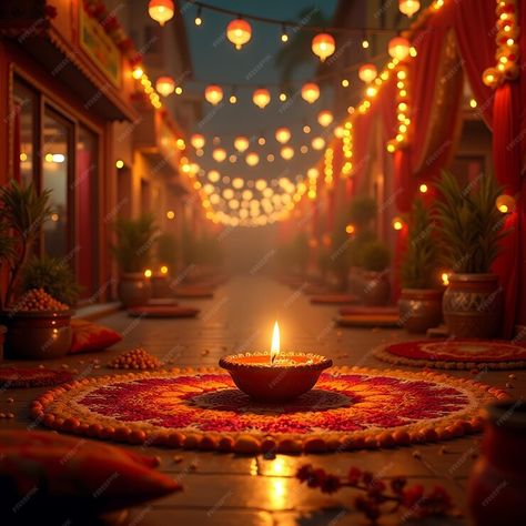 A creative representation of the Diwali celebration that includes bright lights traditional rangoli | Premium AI-generated image Traditional Rangoli, Diwali Lights, Diwali Celebration, Vector Background Pattern, Free Business Card Mockup, Event Food, Business Card Maker, Poster Maker, Flyer Maker