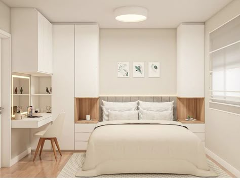 Bedroom Built Ins, Small Bedroom Interior, Bedroom Wardrobe Design, Small Bedroom Storage, Bedroom Redesign, Small Room Design Bedroom, Wardrobe Design Bedroom, Bedroom Decor Design, Small Room Design