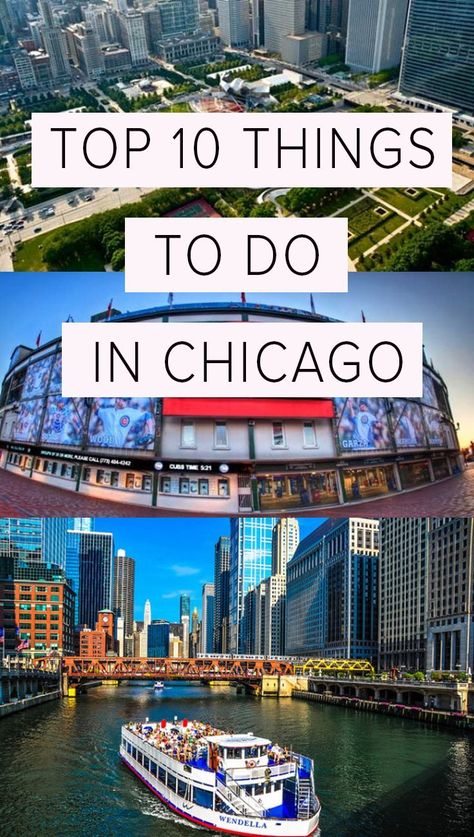 The top things you can't miss in Chicago! If you're traveling to the Windy City be sure to check out this list of 10 amazing things to do and see in Chicago. These tips will help ensure you have a blast and that you don't miss some of the best attractions in Chicago. #TravelTips #ChicagoTravel #Illinois #Chicago #ThingsToDo