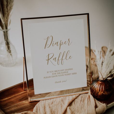 Diaper Raffle Sign, Photo Png, Baby Shower Sign, Minimalist Baby, Baby Shower Diaper Raffle, Gold Baby Showers, Raffle Tickets, Baby Shower Diapers, Shower Sign