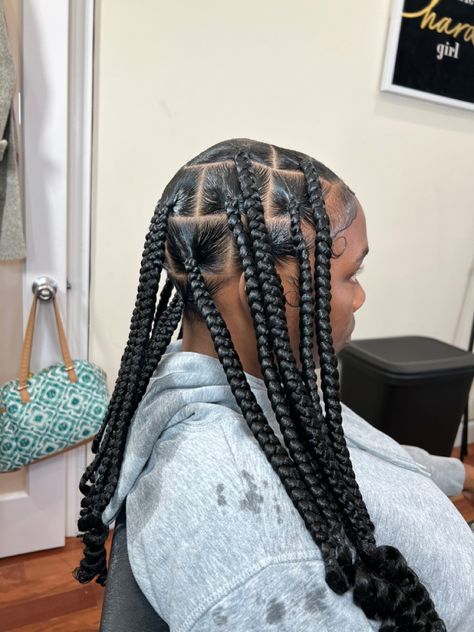 Double Knotless Braids, Double Dutch Knotless Braids, Coileray Braids, Military Hair, 2024 Hairstyles, Double Dutch Braid, Boho Knotless, Dutch Braid Hairstyles, Kid Hair